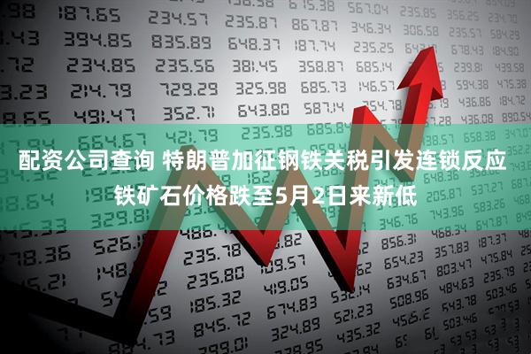配资公司查询 特朗普加征钢铁关税引发连锁反应 铁矿石价格跌至5月2日来新低