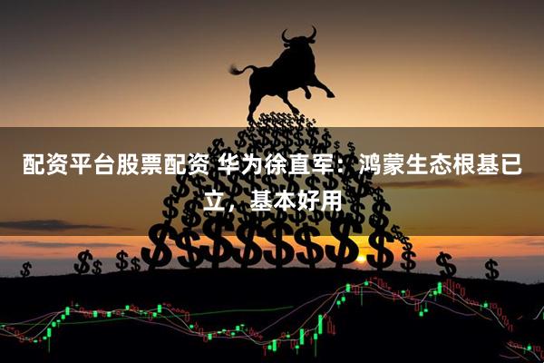 配资平台股票配资 华为徐直军：鸿蒙生态根基已立，基本好用